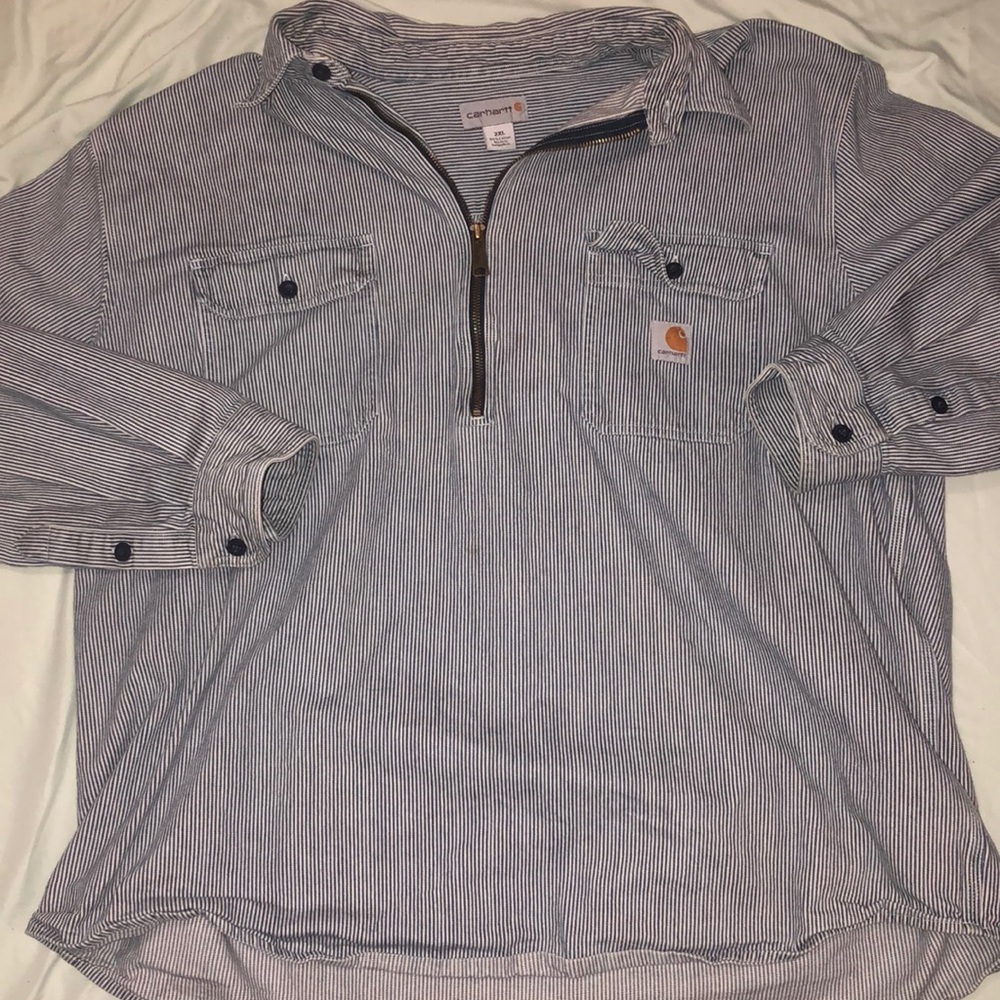 Carhartt pull over collar jacket